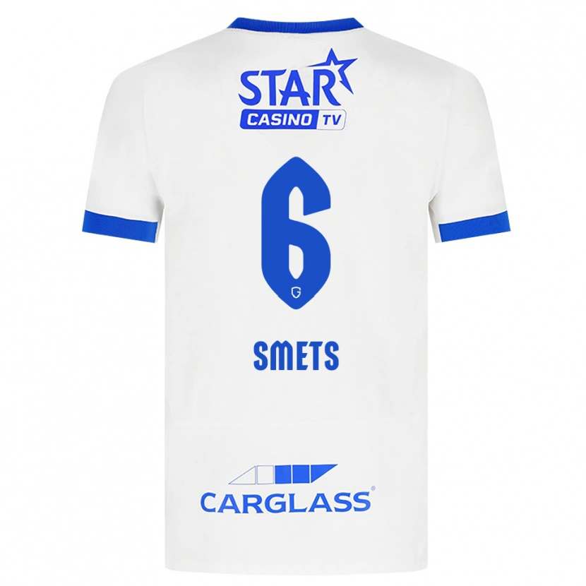 Danxen Kvinnor Matte Smets #6 Vit Blå Bortatröja Matchtröjor 2026/27 Tröjor T-Tröja