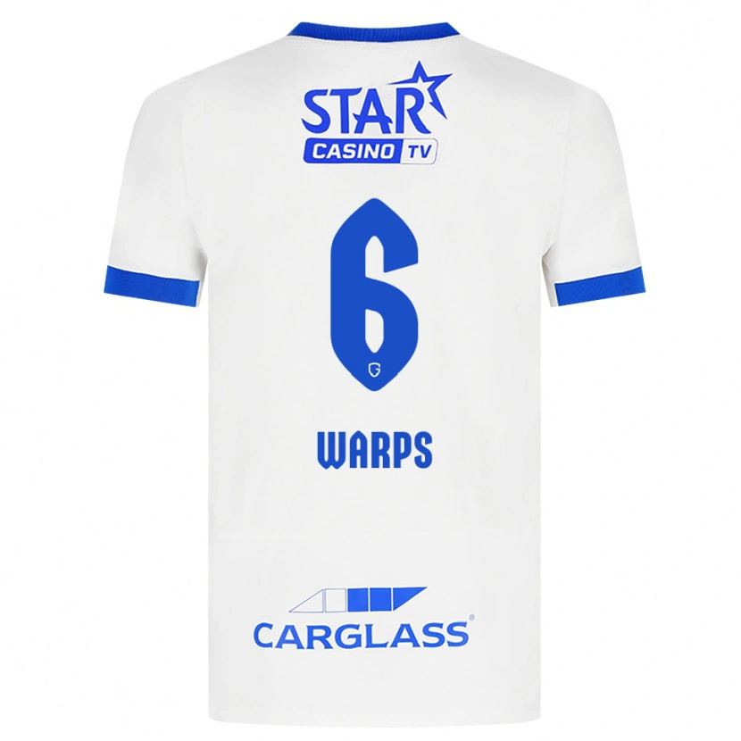 Danxen Kvinnor Isa Warps #6 Vit Blå Bortatröja Matchtröjor 2026/27 Tröjor T-Tröja