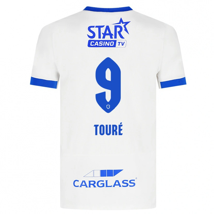 Danxen Kvinnor Saïdou Touré #9 Vit Blå Bortatröja Matchtröjor 2026/27 Tröjor T-Tröja