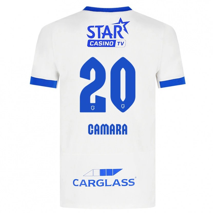 Danxen Kvinnor Ali Camara #20 Vit Blå Bortatröja Matchtröjor 2026/27 Tröjor T-Tröja