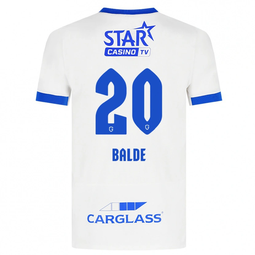 Danxen Kvinnor Thierno Balde #20 Vit Blå Bortatröja Matchtröjor 2026/27 Tröjor T-Tröja