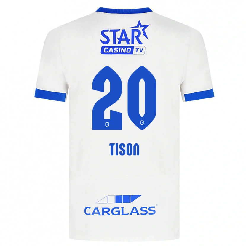 Danxen Kvinnor Charlotte Tison #20 Vit Blå Bortatröja Matchtröjor 2026/27 Tröjor T-Tröja