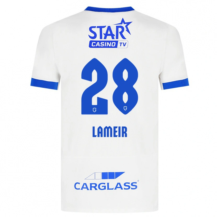 Danxen Kvinnor Tess Lameir #28 Vit Blå Bortatröja Matchtröjor 2026/27 Tröjor T-Tröja
