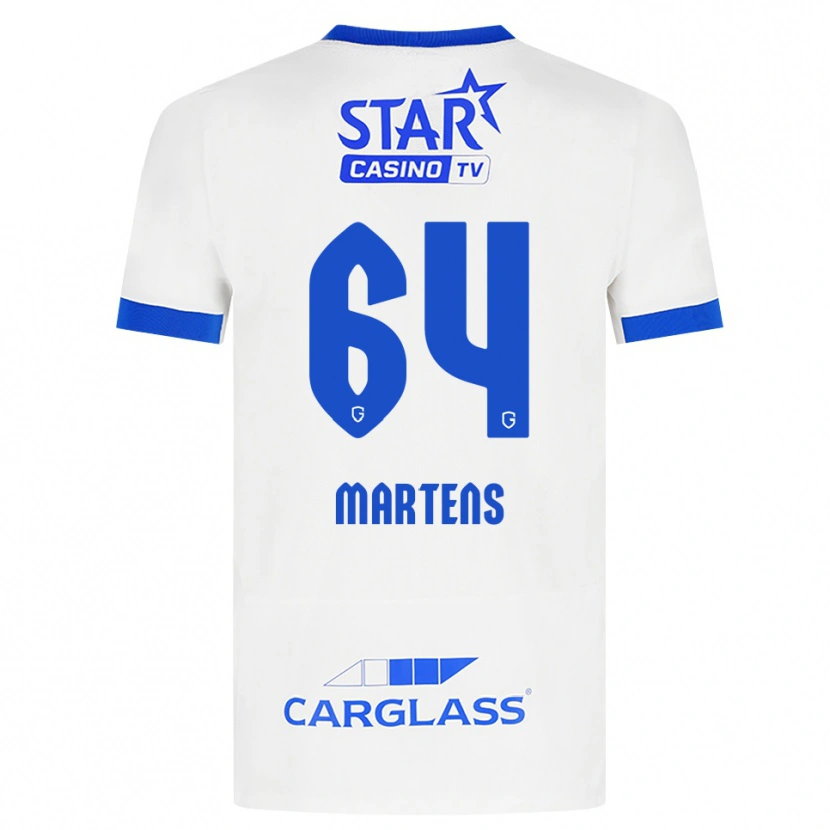 Danxen Kvinnor Nolan Martens #64 Vit Blå Bortatröja Matchtröjor 2026/27 Tröjor T-Tröja