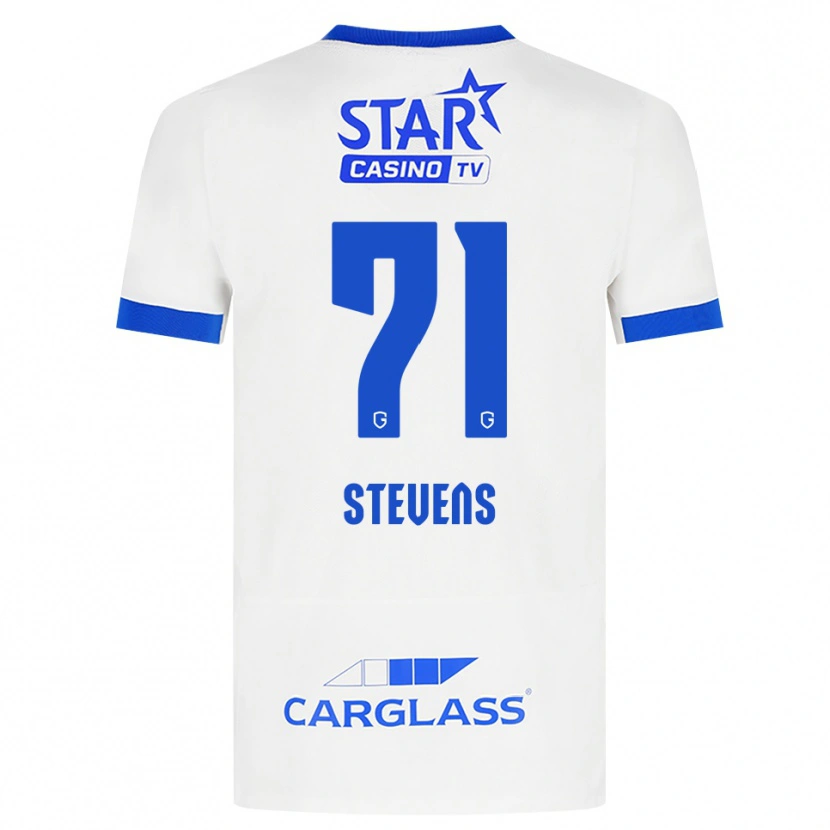 Danxen Kvinnor Brent Stevens #71 Vit Blå Bortatröja Matchtröjor 2026/27 Tröjor T-Tröja