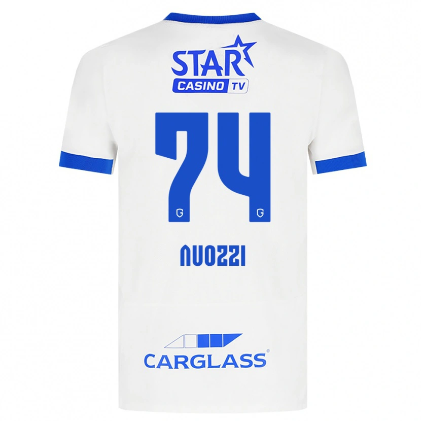 Danxen Kvinnor Cédric Nuozzi #74 Vit Blå Bortatröja Matchtröjor 2026/27 Tröjor T-Tröja