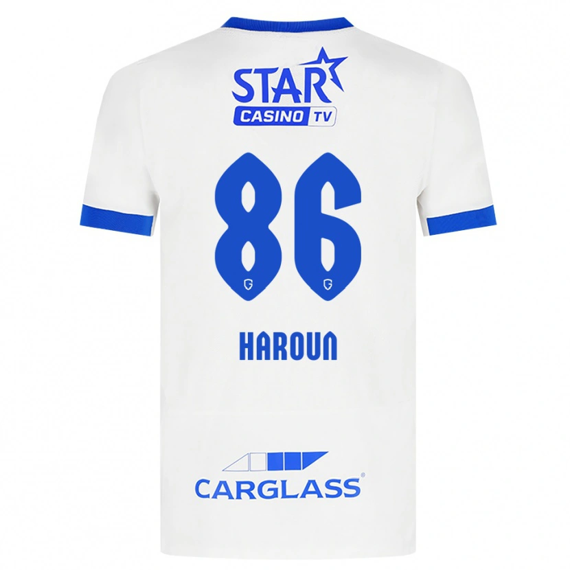 Danxen Kvinnor Kenan Haroun #86 Vit Blå Bortatröja Matchtröjor 2026/27 Tröjor T-Tröja