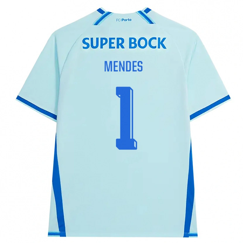 Danxen Kvinnor Francisco Mendes #1 Ljus Cyan Blå Tredjesatsen Matchtröjor 2026/27 Tröjor T-Tröja