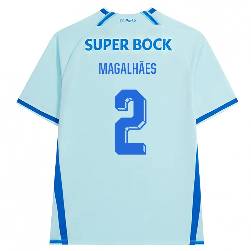 Danxen Kvinnor Rafael Magalhães #2 Ljus Cyan Blå Tredjesatsen Matchtröjor 2026/27 Tröjor T-Tröja