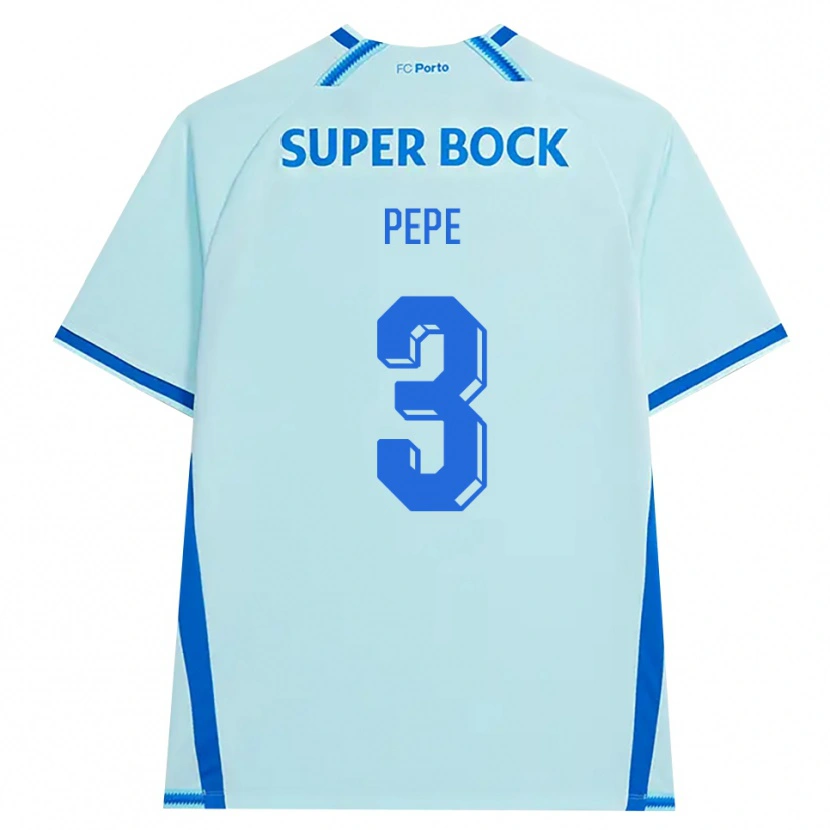Danxen Kvinnor Pepe #3 Ljus Cyan Blå Tredjesatsen Matchtröjor 2026/27 Tröjor T-Tröja