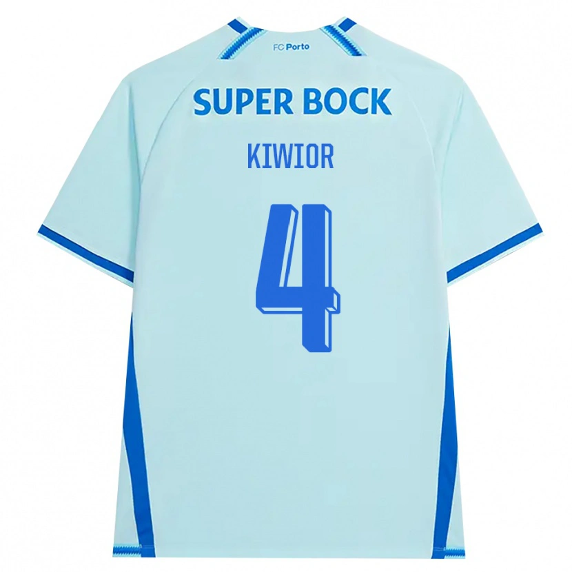 Danxen Kvinnor Jakub Kiwior #4 Ljus Cyan Blå Tredjesatsen Matchtröjor 2026/27 Tröjor T-Tröja