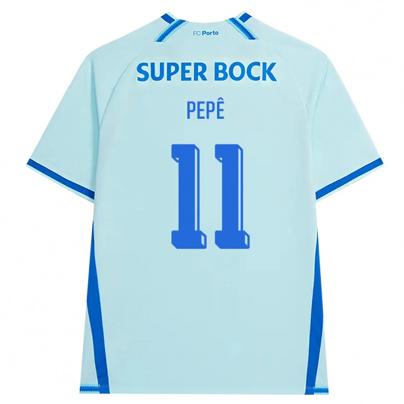 Danxen Kvinnor Pepê #11 Ljus Cyan Blå Tredjesatsen Matchtröjor 2026/27 Tröjor T-Tröja