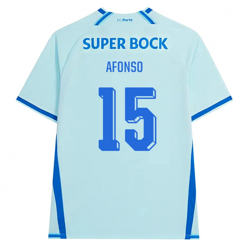 Danxen Kvinnor Zé Afonso #15 Ljus Cyan Blå Tredjesatsen Matchtröjor 2026/27 Tröjor T-Tröja