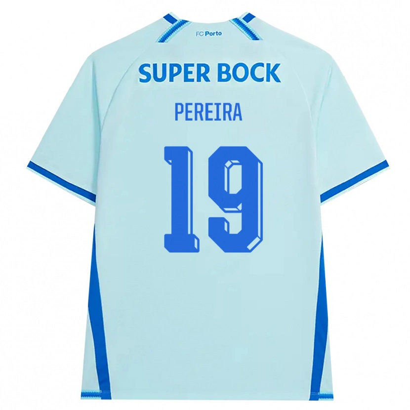 Danxen Kvinnor João Pereira #19 Ljus Cyan Blå Tredjesatsen Matchtröjor 2026/27 Tröjor T-Tröja