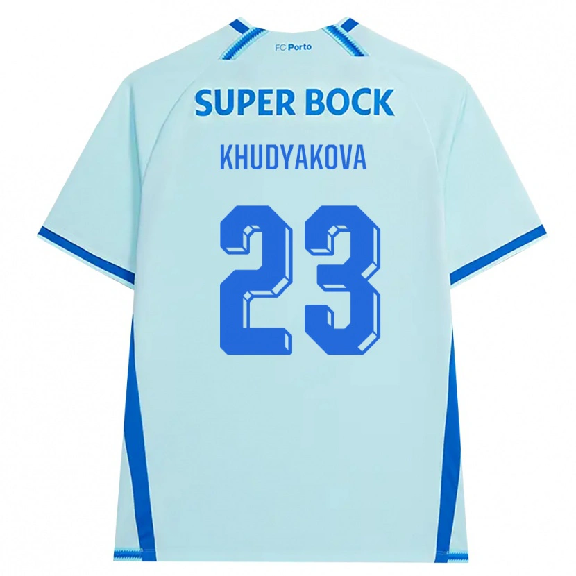 Danxen Kvinnor Verónica Khudyakova #23 Ljus Cyan Blå Tredjesatsen Matchtröjor 2026/27 Tröjor T-Tröja