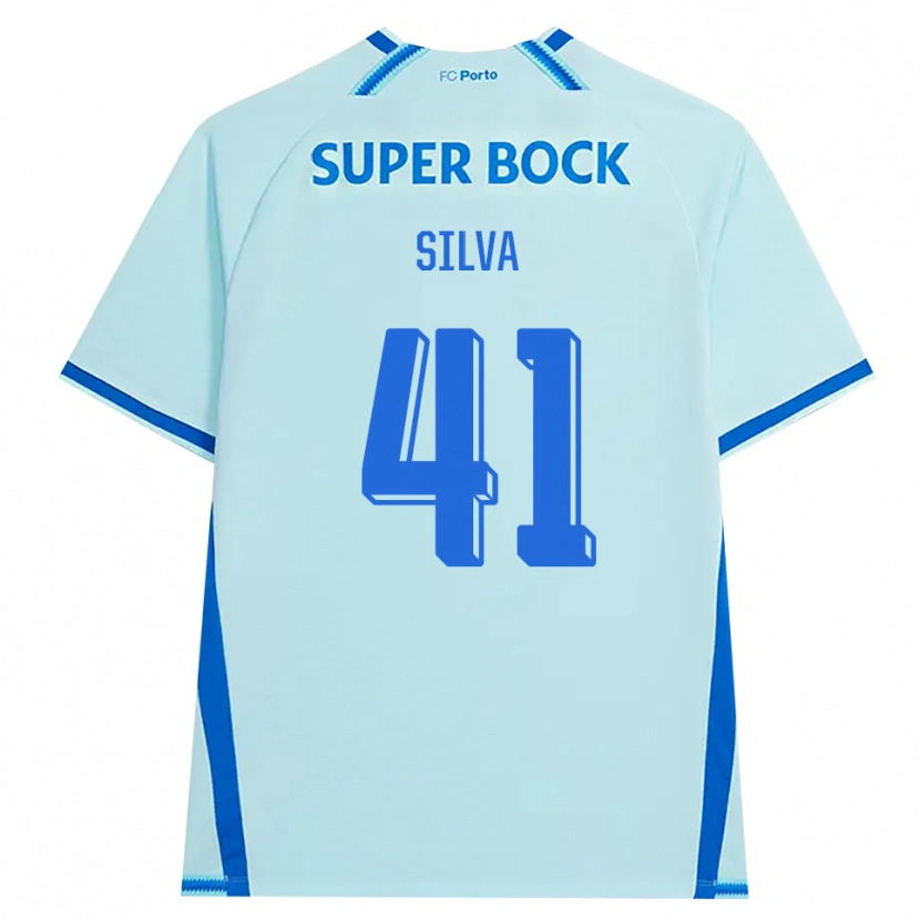 Danxen Kvinnor Gonçalo Silva #41 Ljus Cyan Blå Tredjesatsen Matchtröjor 2026/27 Tröjor T-Tröja