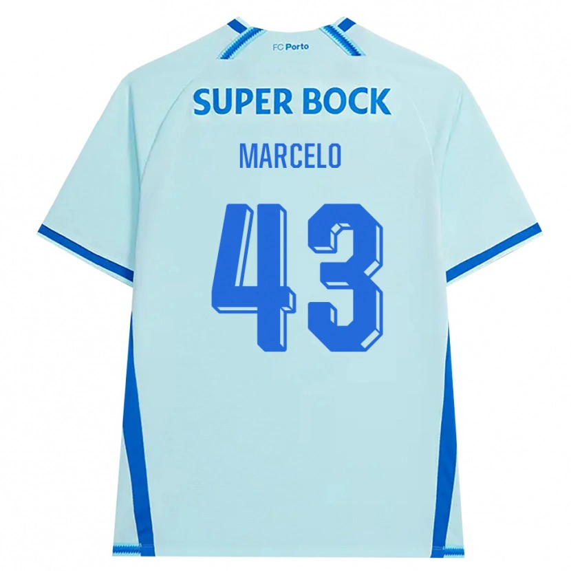 Danxen Kvinnor Joao Marcelo #43 Ljus Cyan Blå Tredjesatsen Matchtröjor 2026/27 Tröjor T-Tröja