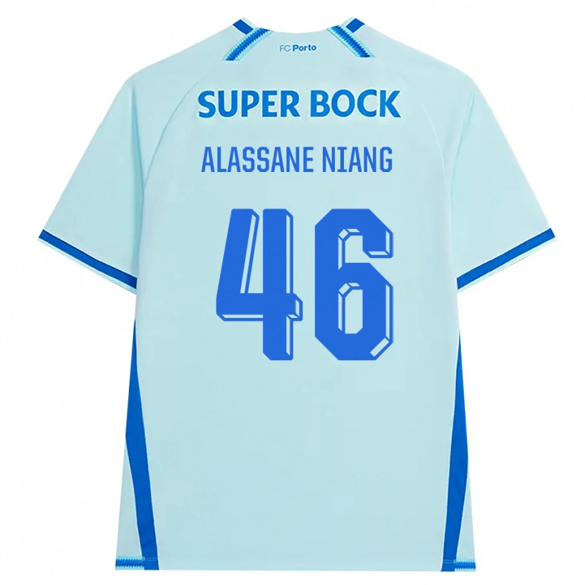 Danxen Kvinnor Mame Alassane Niang #46 Ljus Cyan Blå Tredjesatsen Matchtröjor 2026/27 Tröjor T-Tröja