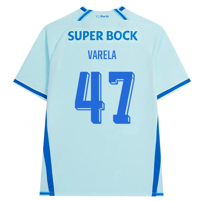 Danxen Kvinnor Cardoso Varela #47 Ljus Cyan Blå Tredjesatsen Matchtröjor 2026/27 Tröjor T-Tröja