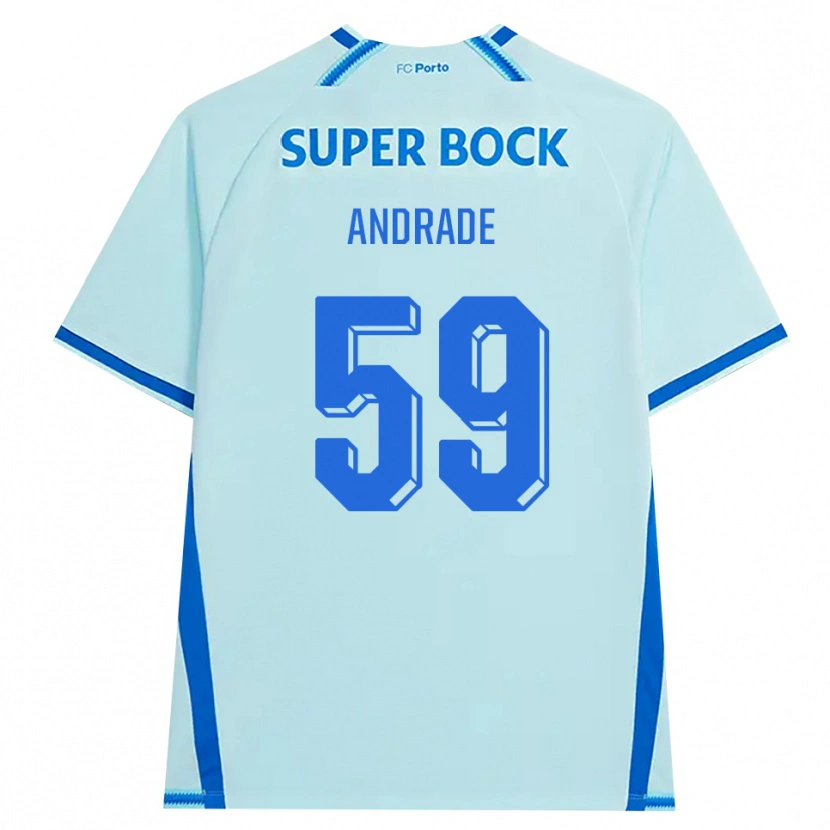 Danxen Kvinnor Tiago Andrade #59 Ljus Cyan Blå Tredjesatsen Matchtröjor 2026/27 Tröjor T-Tröja