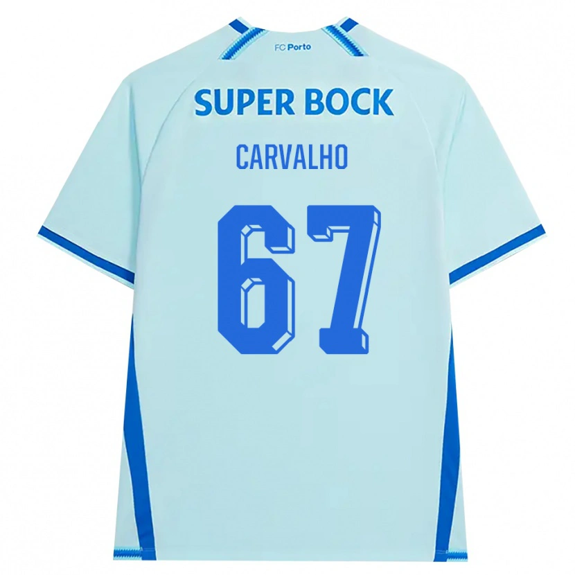 Danxen Kvinnor Guilherme Carvalho #67 Ljus Cyan Blå Tredjesatsen Matchtröjor 2026/27 Tröjor T-Tröja