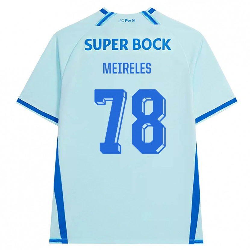 Danxen Kvinnor Jorge Meireles #78 Ljus Cyan Blå Tredjesatsen Matchtröjor 2026/27 Tröjor T-Tröja