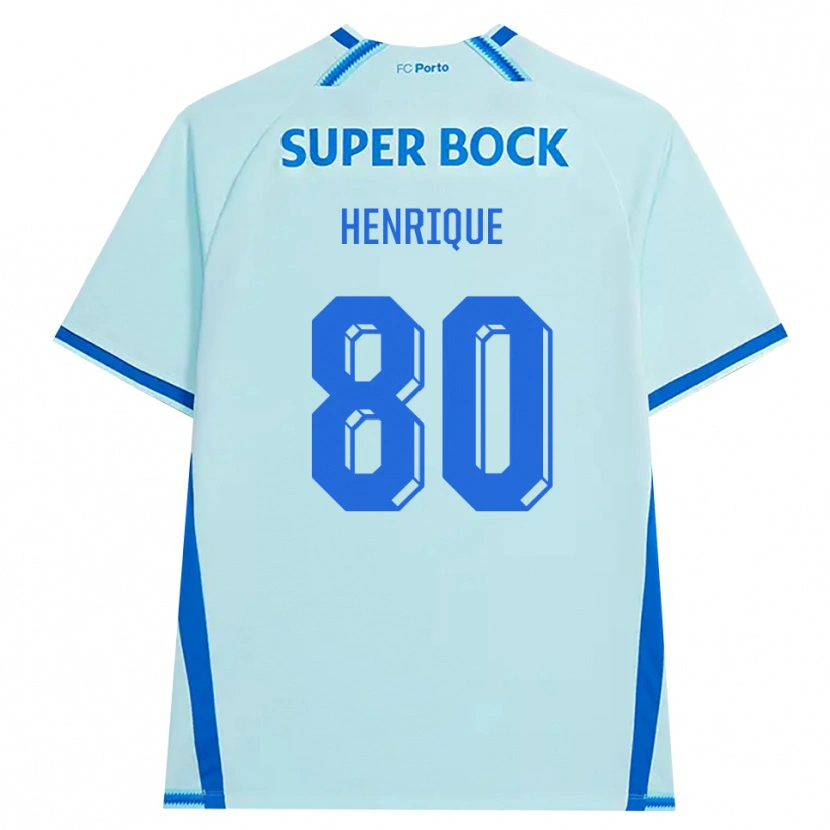 Danxen Kvinnor Kaio Henrique #80 Ljus Cyan Blå Tredjesatsen Matchtröjor 2026/27 Tröjor T-Tröja