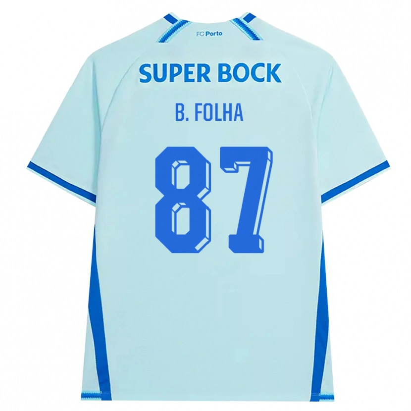 Danxen Kvinnor Bernardo Folha #87 Ljus Cyan Blå Tredjesatsen Matchtröjor 2026/27 Tröjor T-Tröja