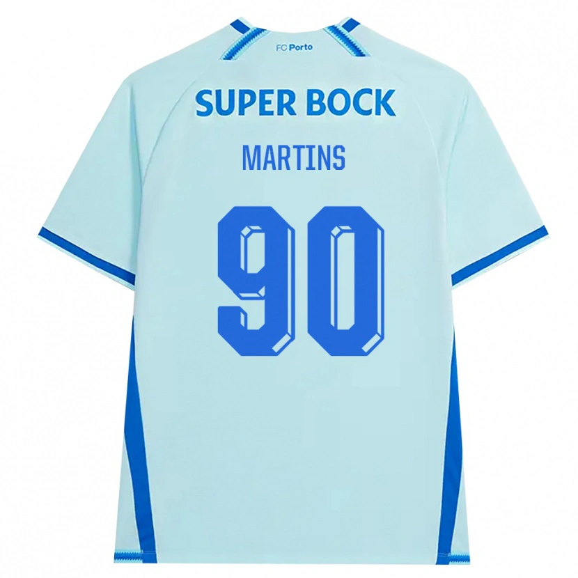Danxen Kvinnor Gil Martins #90 Ljus Cyan Blå Tredjesatsen Matchtröjor 2026/27 Tröjor T-Tröja