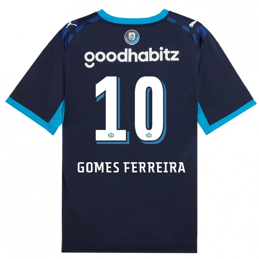 Danxen Kvinnor Damian Gomes Ferreira #10 Kornblå Kungligblå Tredjesatsen Matchtröjor 2026/27 Tröjor T-Tröja