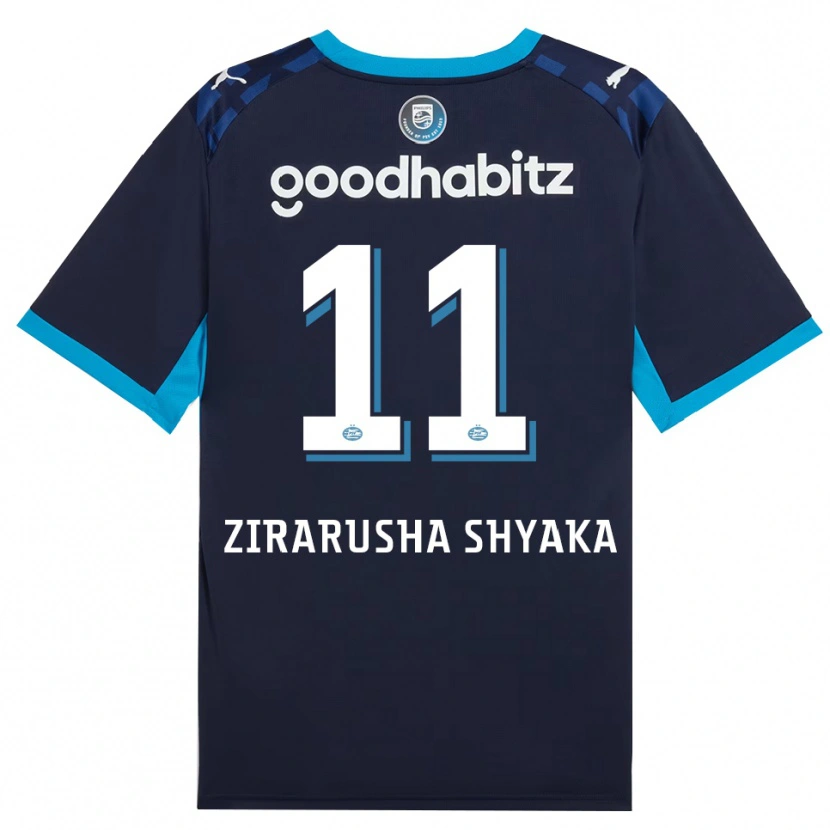 Danxen Kvinnor David Zirarusha Shyaka #11 Kornblå Kungligblå Tredjesatsen Matchtröjor 2026/27 Tröjor T-Tröja