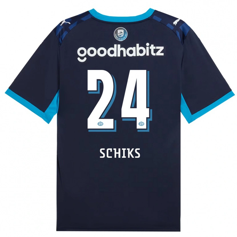 Danxen Kvinnor Niek Schiks #24 Kornblå Kungligblå Tredjesatsen Matchtröjor 2026/27 Tröjor T-Tröja