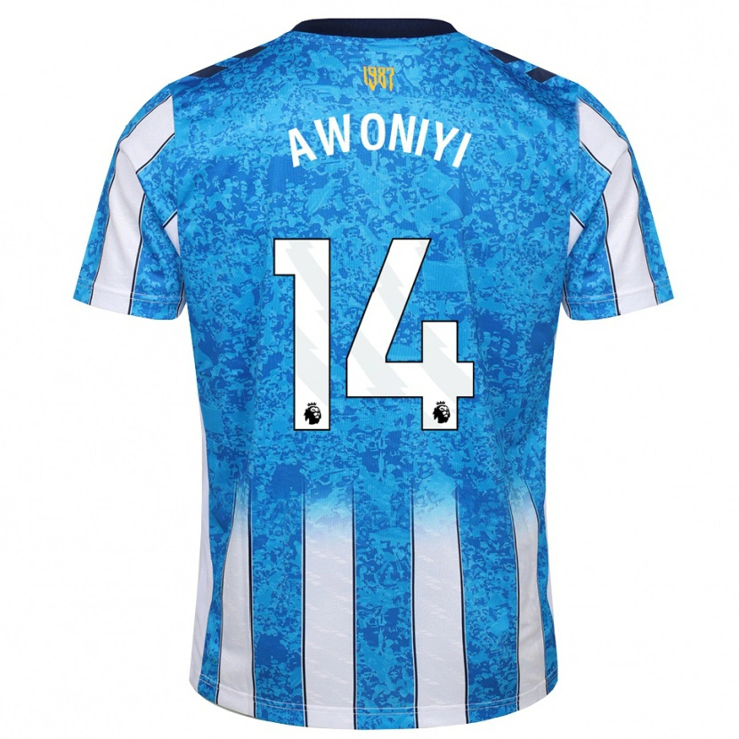 Danxen Kvinnor Taiwo Awoniyi #14 Vit Blå Orange Hemmatröja Matchtröjor 2026/27 Tröjor T-Tröja