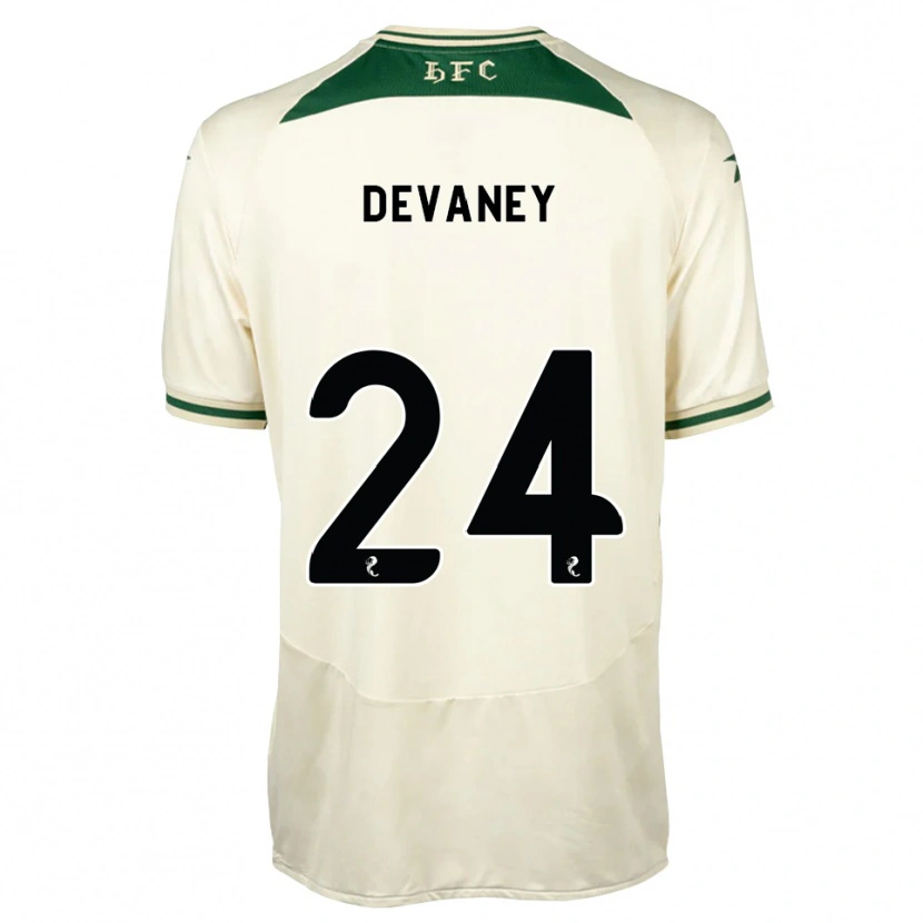 Danxen Kvinnor Jacob Devaney #24 Vit Skogsgrön Bortatröja Matchtröjor 2026/27 Tröjor T-Tröja