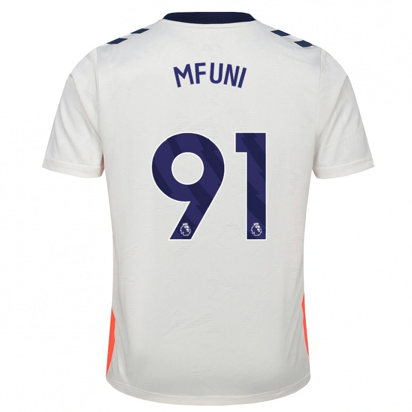 Danxen Kvinnor Stephen Mfuni #91 Vit Orange Kungligt Blå Bortatröja Matchtröjor 2026/27 Tröjor T-Tröja