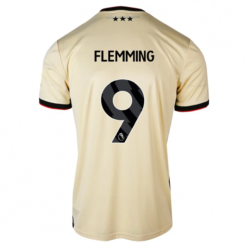 Danxen Kvinnor Zian Flemming #9 Citronkaka Svart Röd Bortatröja Matchtröjor 2026/27 Tröjor T-Tröja