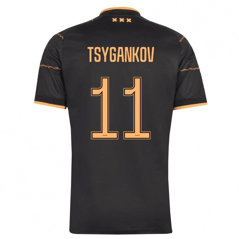 Danxen Kvinnor Viktor Tsygankov #11 Svart Orange Bortatröja Matchtröjor 2026/27 Tröjor T-Tröja