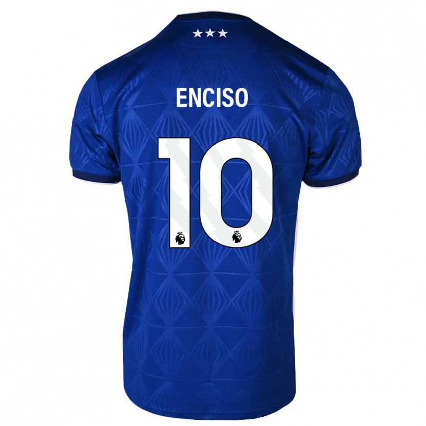 Danxen Kvinnor Julio Enciso #10 Mellanblå Vit Röd Hemmatröja Matchtröjor 2026/27 Tröjor T-Tröja