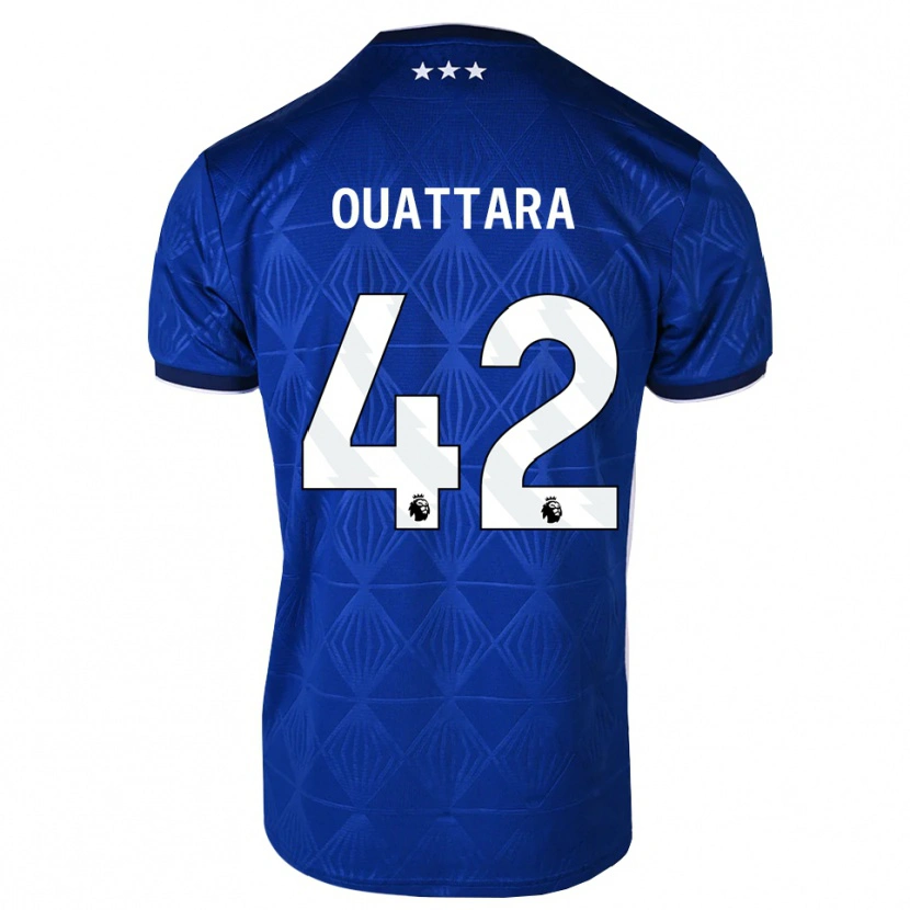 Danxen Kvinnor Abdoul Ouattara #42 Mellanblå Vit Röd Hemmatröja Matchtröjor 2026/27 Tröjor T-Tröja