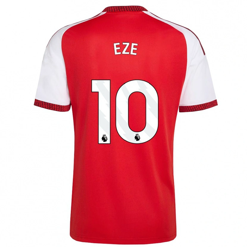 Danxen Barn Eberechi Eze #10 Röd Vit Svart Hemmatröja Matchtröjor 2026/27 Tröjor T-Tröja