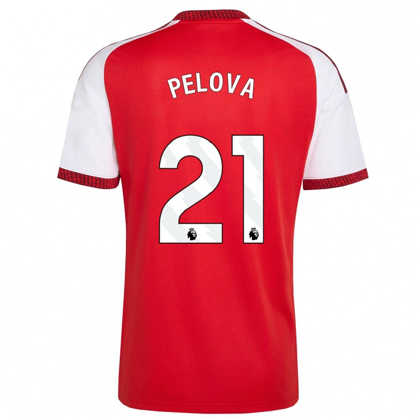 Danxen Barn Victoria Pelova #21 Röd Vit Svart Hemmatröja Matchtröjor 2026/27 Tröjor T-Tröja