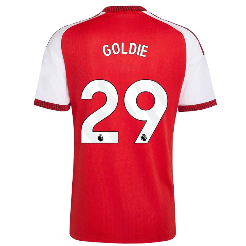 Danxen Barn Teyah Goldie #29 Röd Vit Svart Hemmatröja Matchtröjor 2026/27 Tröjor T-Tröja