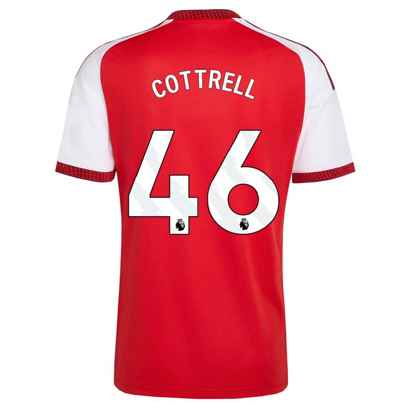Danxen Barn Ben Cottrell #46 Röd Vit Svart Hemmatröja Matchtröjor 2026/27 Tröjor T-Tröja