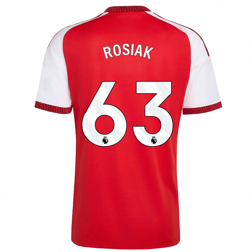 Danxen Barn Michal Rosiak #63 Röd Vit Svart Hemmatröja Matchtröjor 2026/27 Tröjor T-Tröja
