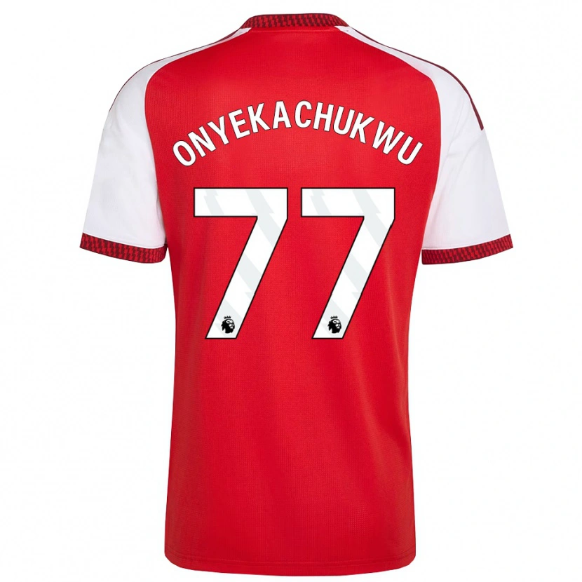 Danxen Barn Samuel Onyekachukwu #77 Röd Vit Svart Hemmatröja Matchtröjor 2026/27 Tröjor T-Tröja