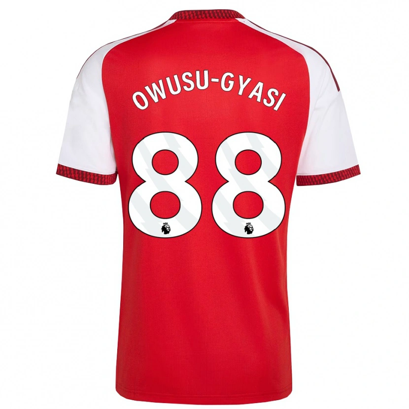 Danxen Barn Abraham Owusu-Gyasi #88 Röd Vit Svart Hemmatröja Matchtröjor 2026/27 Tröjor T-Tröja