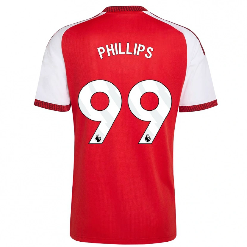 Danxen Barn Charlie Phillips #99 Röd Vit Svart Hemmatröja Matchtröjor 2026/27 Tröjor T-Tröja