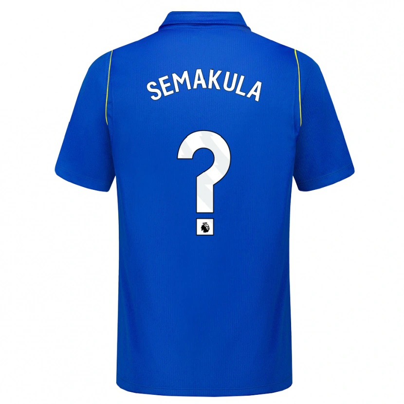 Danxen Barn Eliah Semakula #0 Blå Gul Hemmatröja Matchtröjor 2026/27 Tröjor T-Tröja