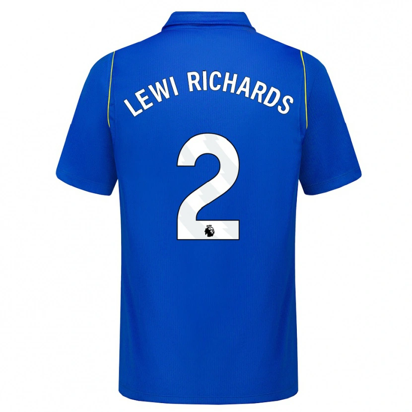 Danxen Barn Lewi Richards #2 Blå Gul Hemmatröja Matchtröjor 2026/27 Tröjor T-Tröja