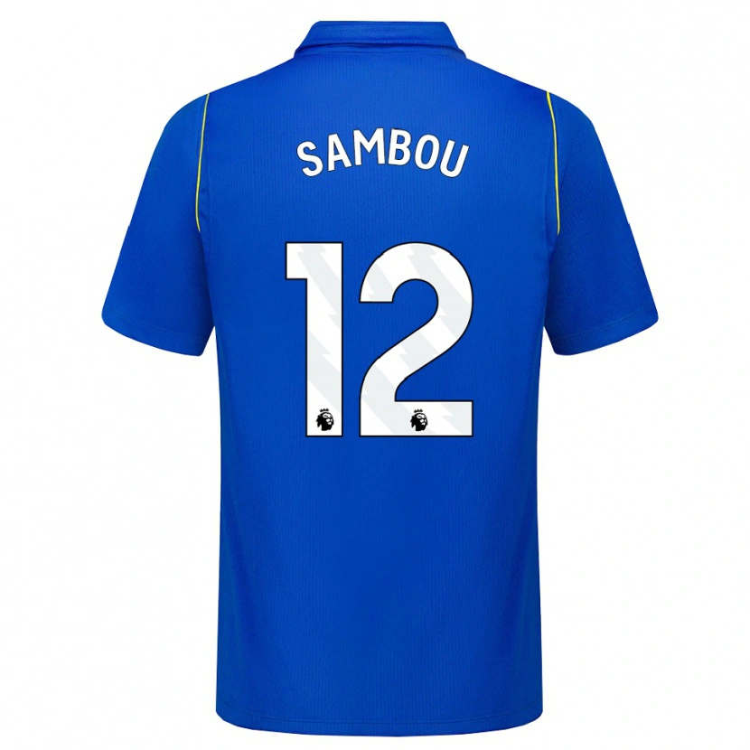 Danxen Barn Gabriel Sambou #12 Blå Gul Hemmatröja Matchtröjor 2026/27 Tröjor T-Tröja